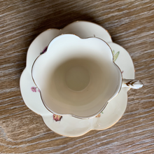 Load image into Gallery viewer, Porcelain Teacup + Saucer