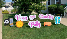 Load image into Gallery viewer, Custom Lawn Sign (stand alone words)