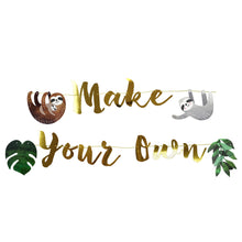 Load image into Gallery viewer, Sloth Banner Charms