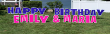 Load image into Gallery viewer, Custom Lawn Sign (stand alone letters)