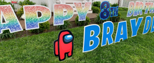 Load image into Gallery viewer, Custom Lawn Sign (stand alone letters)