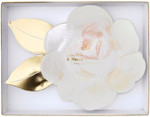 White Rose Plates