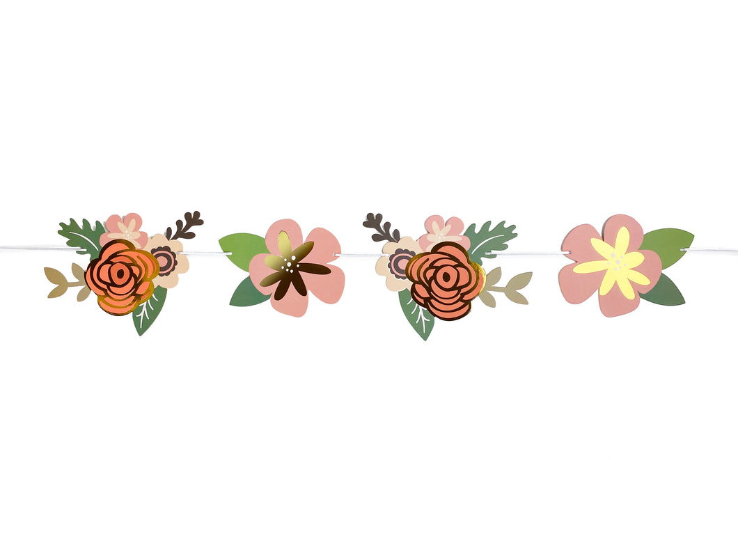 Flower Banner Charms