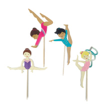 Load image into Gallery viewer, Gymnastics Cupcake Toppers
