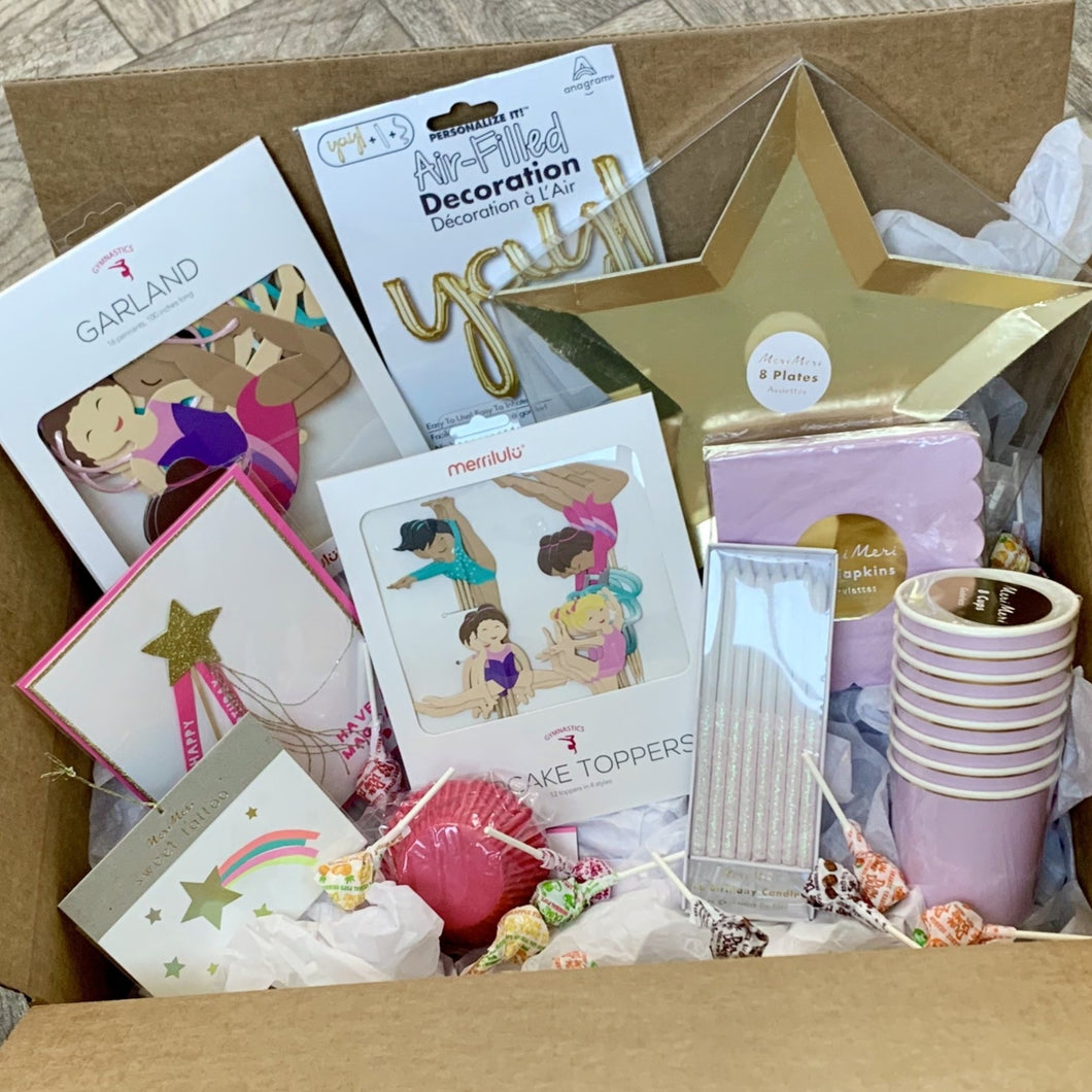 Gymnastics Birthday Box