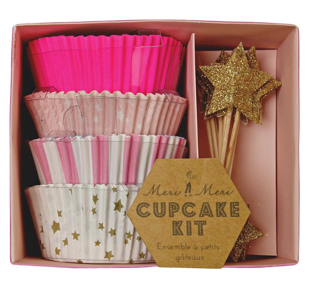 Pink Star Cupcake Kit