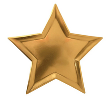 Load image into Gallery viewer, Gold Foil Star Plates
