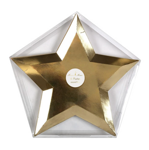 Gold Foil Star Plates