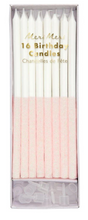 Load image into Gallery viewer, Pale Pink Glitter Dipped Candles
