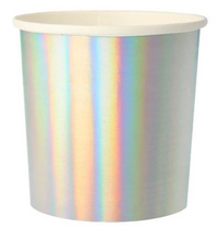 Load image into Gallery viewer, Silver Holographic Tumbler Cups
