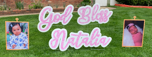 Custom Lawn Sign (stand alone words)